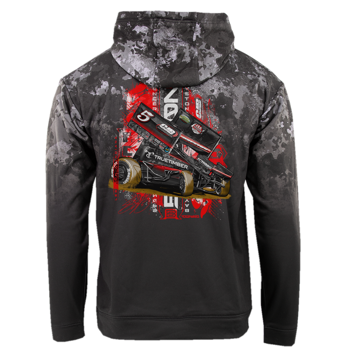 Midnight 5 Black Midnight Camo Hoodie – Spencer Bayston Racing