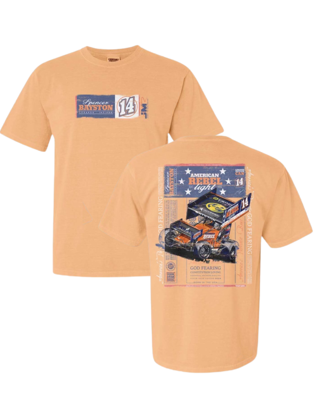 AMERICAN REBEL NEON CANTALOUPE T-SHIRT