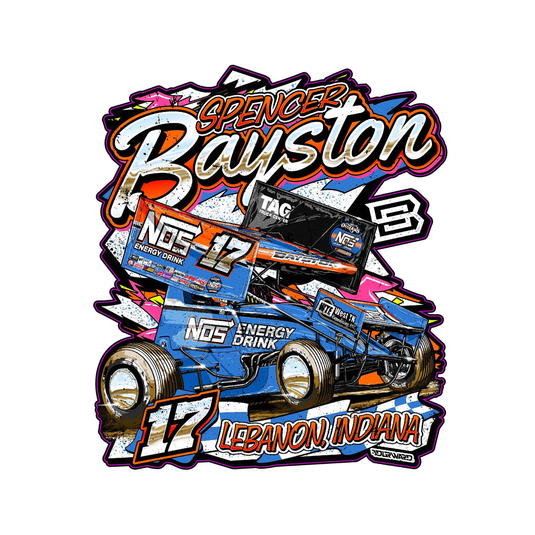 MECHANICAL BLUE DECAL