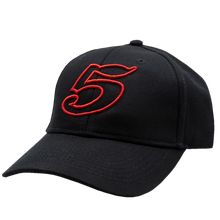 Load image into Gallery viewer, Red 5 Snapback - Black