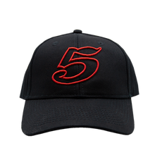 Load image into Gallery viewer, Red 5 Snapback - Black